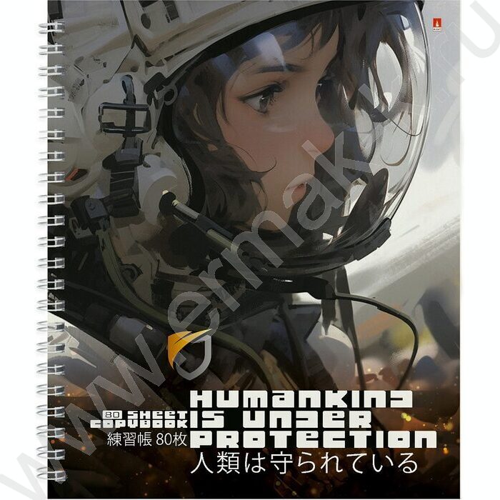 Тетрадь  80л клетка/спираль "Гравитация" ассорти | Фото 6