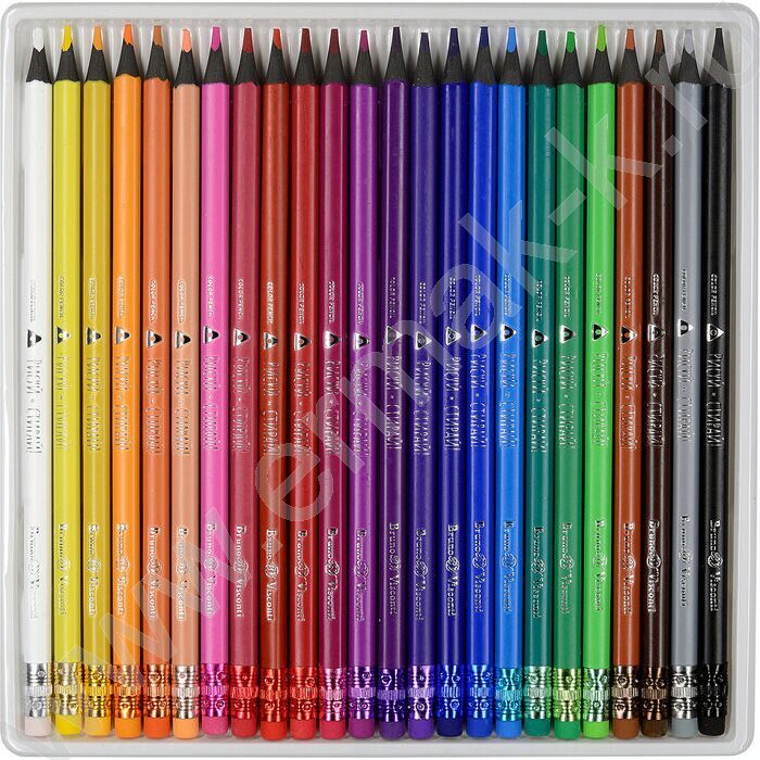 Карандаши пластиковые 24цв Рисуй и стирай с ластиком и точилкой 4вида | Фото 8