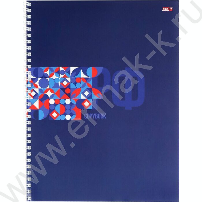 Тетрадь  60л А4 клетка/спираль "Россия-14" | Фото 1