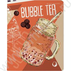 Тетрадь  48л клетка "Bubble tea" /мат.лам.Soft Touch/ ассорти | Фото 3