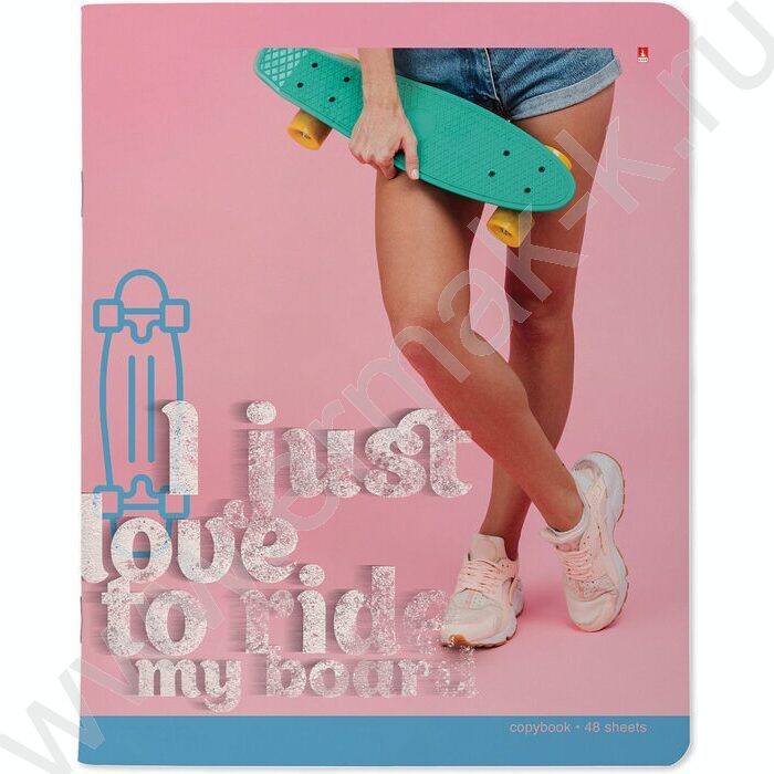 Тетрадь  48л клетка "Penny board" /мат.лам./ 5видов | Фото 6