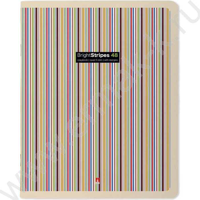 Тетрадь  48л клетка "Stripes" /УФ- лак сплошной/ 5видов | Фото 2