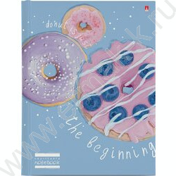 Тетрадь  80л клетка/кольца "Donut" со смен.блоком | Фото 1