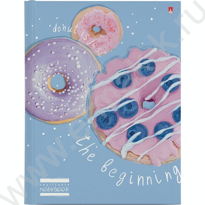 Тетрадь  80л клетка/кольца "Donut" со смен.блоком | Фото 1