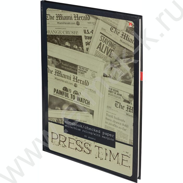 Бизнес-блокнот  80л А4 тв.обл."Газета" | Фото 1