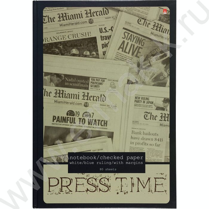 Бизнес-блокнот  80л А4 тв.обл."Газета" | Фото 2