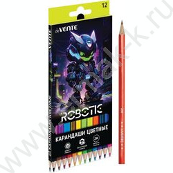 Карандаши  12цв Robotic /шестигранные/ 2М, d грифеля-2,8мм /карт.коробка | Фото 1