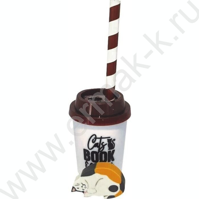 Набор канцелярский Funny Cat 3 предмета /1 карандаша HB, 1 ластик, точилка с 2 отверстиями 7 и 1 | Фото 2