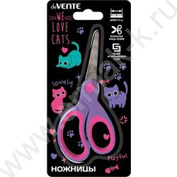 Ножницы 13см детские Funny Cats /прорезин.кольца /блистер | Фото 2