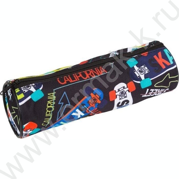 Пенал-круглый 21*6*6см "Urban", молния, текстильный /ассорти | Фото 3