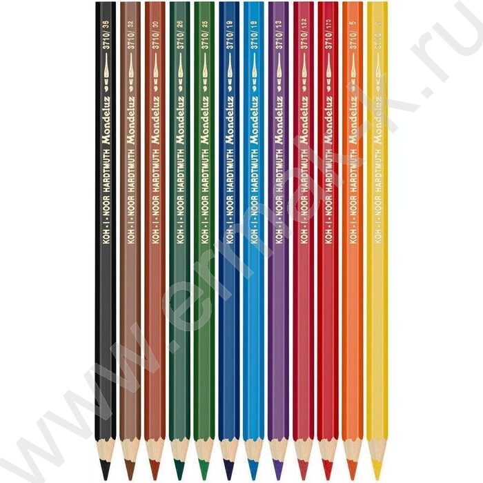Карандаши акварельные 12цв Mondeluz европодвес (KIN 3716) | Фото 4
