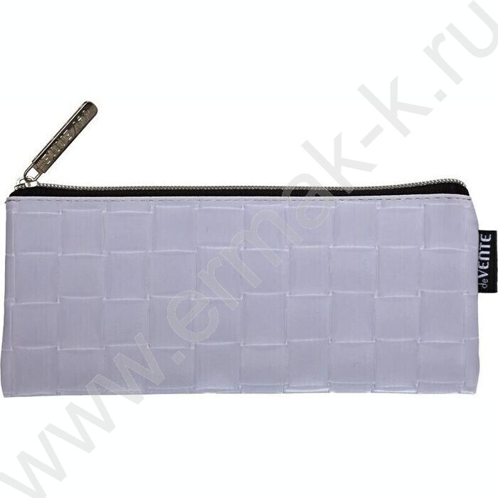 Пенал-плоский на молнии 21,5*9*1см "Nova" /иск.кожа /сиреневый | Фото 1