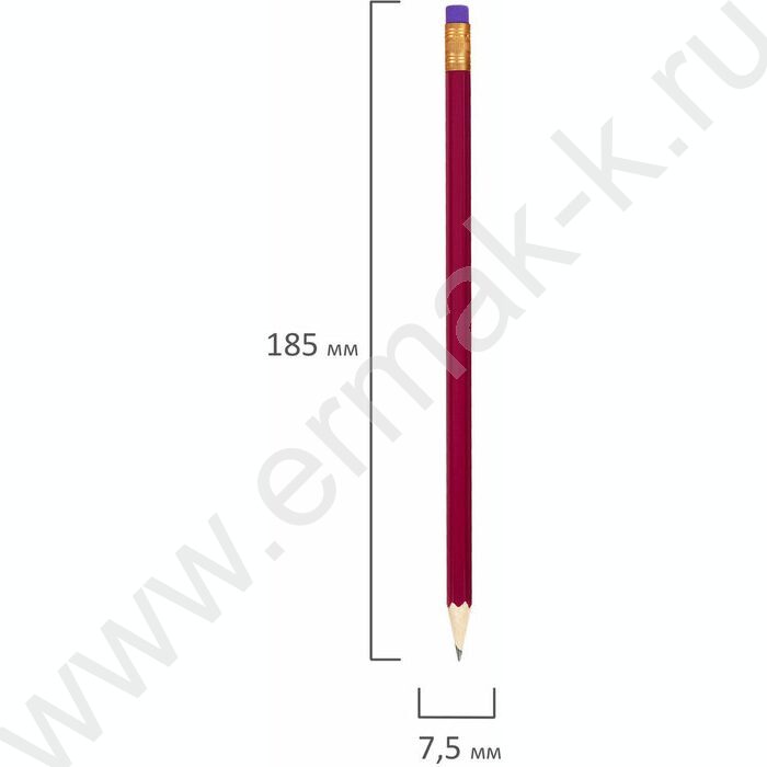 Карандаш ч/гр с ластиком HB Astra (KIN 1380) | Фото 5