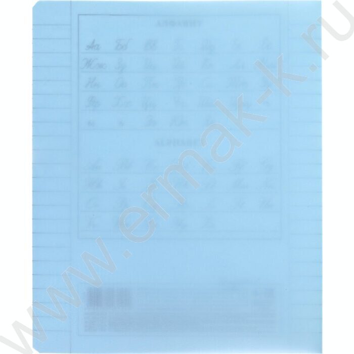 Тетрадь  18л линейка с пластиковой обложкой "Голубая" | Фото 3