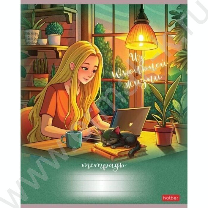 Тетрадь  40л клетка "Из школьной жизни" ассорти | Фото 5