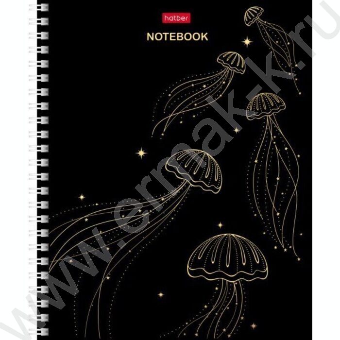 Тетрадь  48л клетка/спираль "Золотая магия" /3D фольга/мат. лам. /4вида | Фото 3