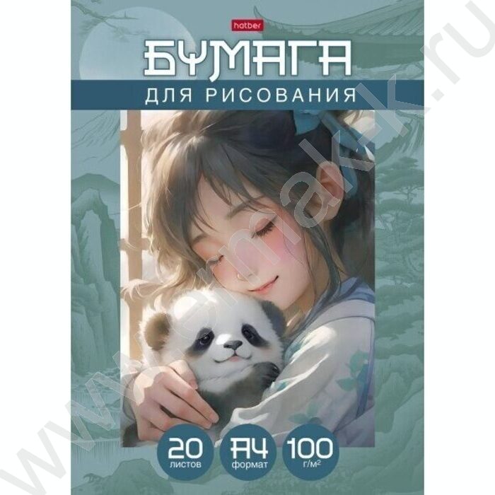 Папка д/рисования А4 20л 100г/м² "Нежные моменты" | Фото 1