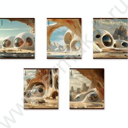 Тетрадь  48л клетка "Dune" /мат.лам. /ассорти | Фото 1