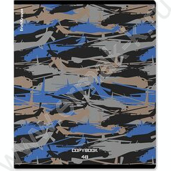 Тетрадь  48л клетка "Military" /мат.лам.+ выбор. УФ-лак /ассорти | Фото 2