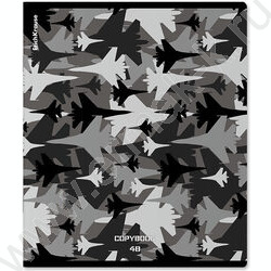 Тетрадь  48л клетка "Military" /мат.лам.+ выбор. УФ-лак /ассорти | Фото 3
