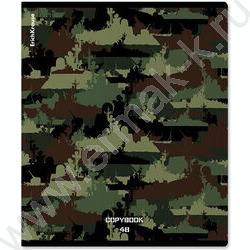 Тетрадь  48л клетка "Military" /мат.лам.+ выбор. УФ-лак /ассорти | Фото 5