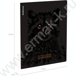 Тетрадь  48л клетка "Gaze" /лам. soft-touch + выбор. УФ-лак /ассорти | Фото 8