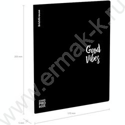 Тетрадь  48л А5+ клетка/пластик обл./ "Words" /черный /ассорти | Фото 8