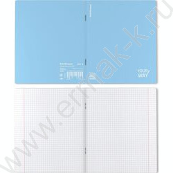 Тетрадь  48л А5+ клетка/пластик обл./ "Symbol" /голубой /ассорти | Фото 7
