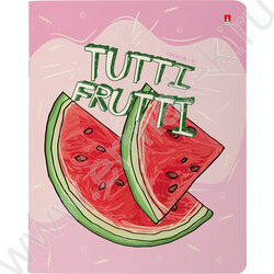 Тетрадь  96л клетка "Tutti fruiti" /мат.лам./ 5видов | Фото 2