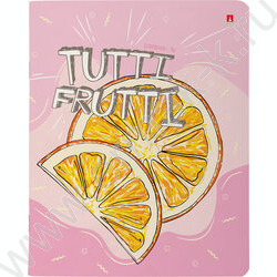 Тетрадь  96л клетка "Tutti fruiti" /мат.лам./ 5видов | Фото 3