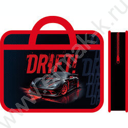 Папка д/тетрадей А4 пластик с ручками Drift on | Фото 1