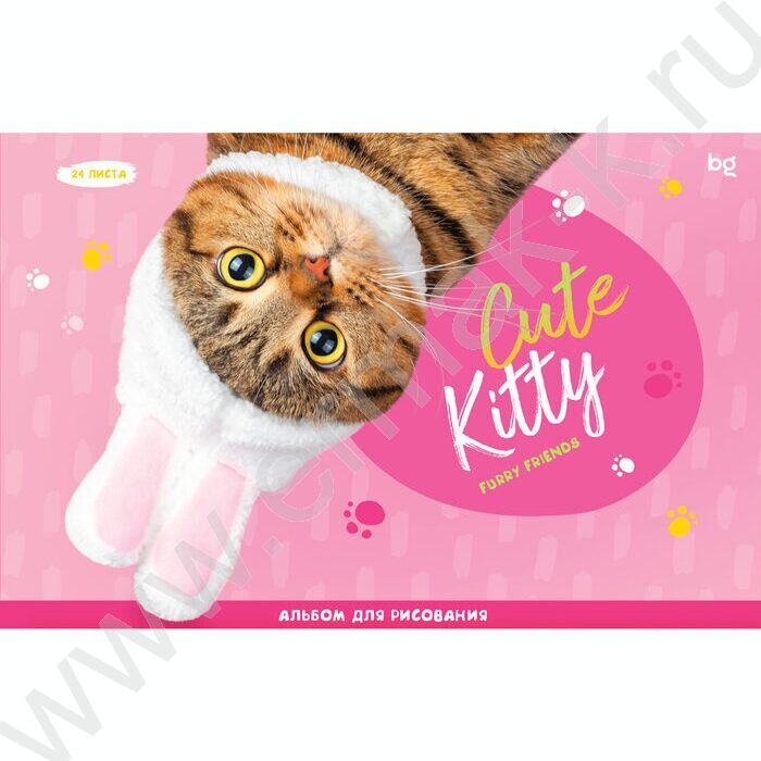 Альбом д/рисования 24л "Cute Kitty" ассорти | Фото 4