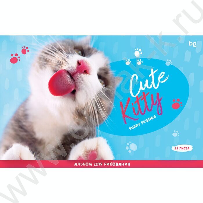 Альбом д/рисования 24л "Cute Kitty" ассорти | Фото 5