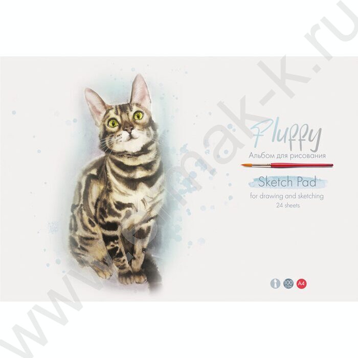 Альбом д/рисования 24л "Акварельные котики" ассорти | Фото 4