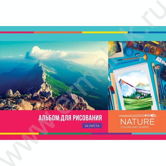 Альбом д/рисования 24л "Мое вдохновение" ассорти, эконом | Фото 4