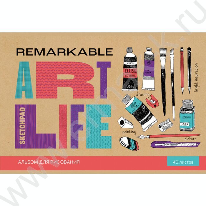 Альбом д/рисования 40л "ART life" ассорти | Фото 2