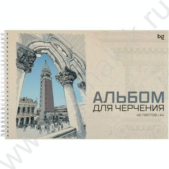 Альбом д/черчения-спираль 40л | Фото 1