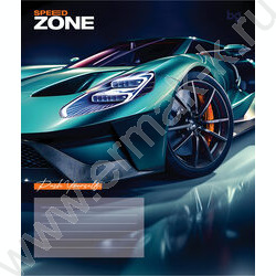 Тетрадь  12л линейка косая частая "Speed zone" ассорти | Фото 2