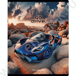 Тетрадь  40л клетка "Go drive" ассорти | Фото 2