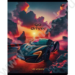 Тетрадь  40л клетка "Go drive" ассорти | Фото 3