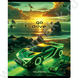 Тетрадь  40л клетка "Go drive" ассорти | Фото 5