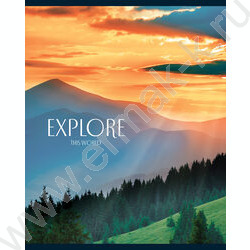 Тетрадь  48л клетка "Explore" /глянцевая ламинация/ ассорти | Фото 3