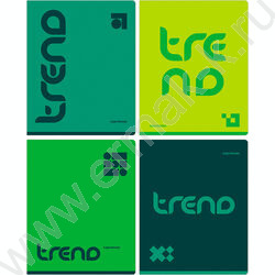 Тетрадь  48л клетка "Monocolor. Green trend" ассорти | Фото 1