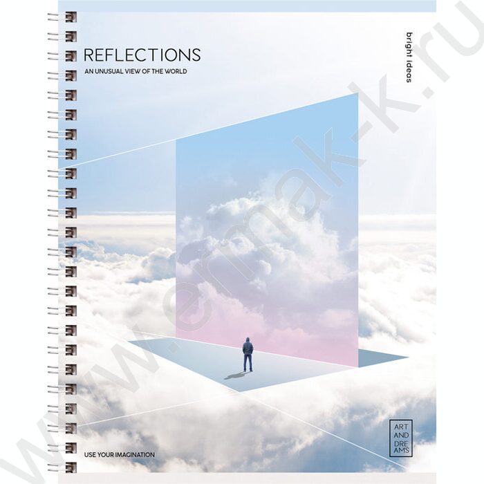 Тетрадь  48л клетка/спираль "Reflection" ассорти | Фото 4