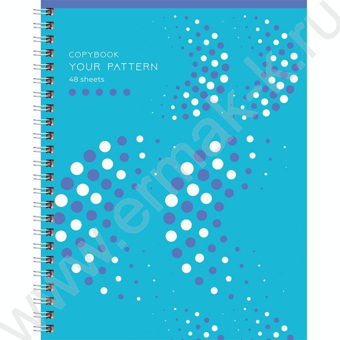 Тетрадь  48л линейка/спираль "Your pattern" выб. лак/ ассорти | Фото 2