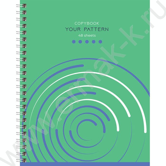 Тетрадь  48л линейка/спираль "Your pattern" выб. лак/ ассорти | Фото 4