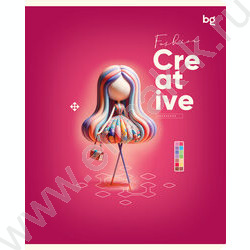 Тетрадь  60л клетка "Fashion creative" глянцевая ламинация/ ассорти | Фото 3