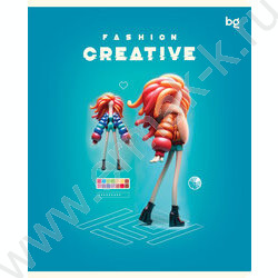 Тетрадь  60л клетка "Fashion creative" глянцевая ламинация/ ассорти | Фото 4