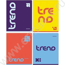 Тетрадь  96л клетка "Monocolor. Trend" ассорти | Фото 1