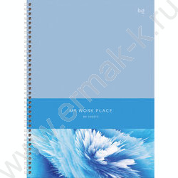 Тетрадь  80л А4 клетка/спираль/тв.обл./глянц. лам. "Blue art" | Фото 1